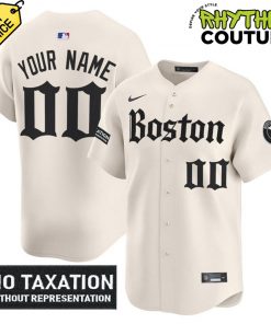 Boston Red Sox Retro Newspaper Edition “No Taxtation Without Representation” Baseball Jersey