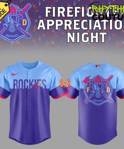 Colorado Rockies City Connect x Firefighter Appreciation Night Limited Edition Baseball Jersey