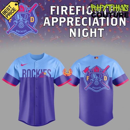 Colorado Rockies City Connect x Firefighter Appreciation Night Limited Edition Baseball Jersey