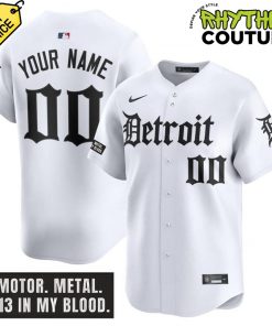 Detroit Tigers Motor Gothic Edition Personalized Baseball Jersey