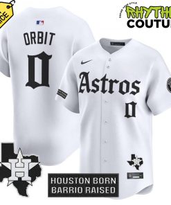 Houston Astros Gothic Edition Houston Born Barrio Raised Baseball Jersey