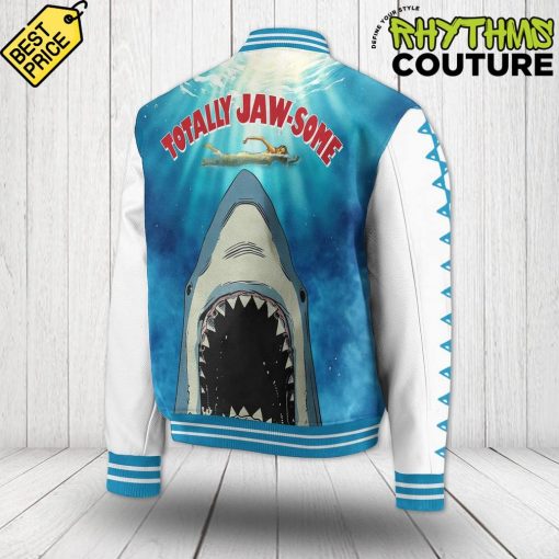 Jaws Movie Totally Jawsome Baseball Jacket