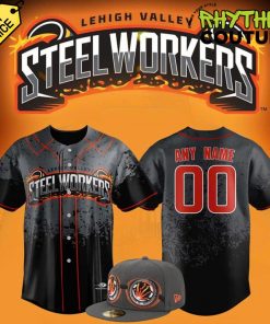 Lehigh Valley Steelworker Limited Edition Custom Baseball Jersey