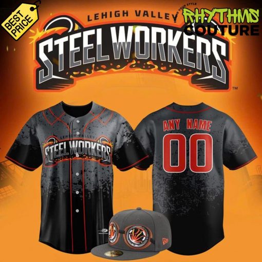 Lehigh Valley Steelworker Limited Edition Custom Baseball Jersey