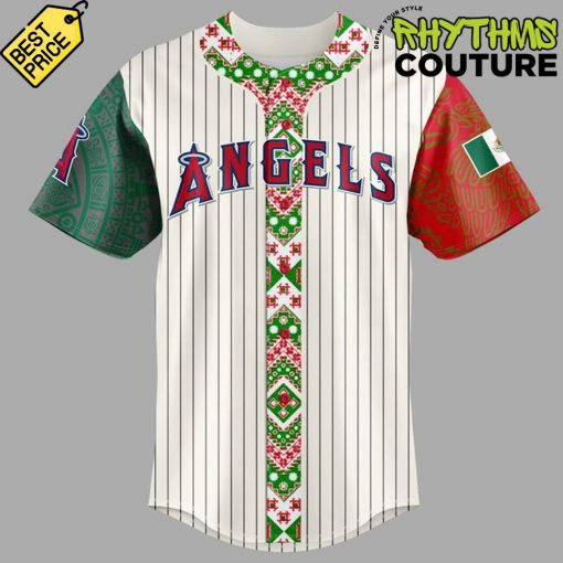 Los Angeles Angels Mexican Heritage Night 2025 Personalized Baseball Jersey