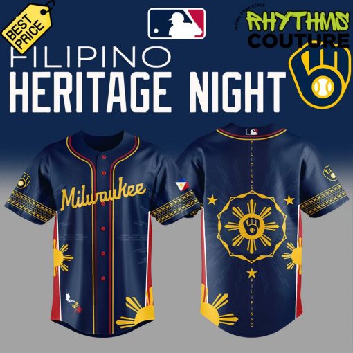 Milwaukee Brewers Filipino Heritage Night Limited Edition Baseball Jersey