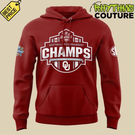 Oklahoma Sooners 2025 SEC Softball Conference Tournament Champions Hoodie