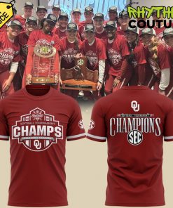 Oklahoma Sooners 2025 SEC Softball Conference Tournament Champions Tee