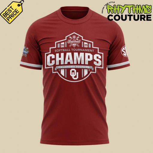 Oklahoma Sooners 2025 SEC Softball Conference Tournament Champions Tee