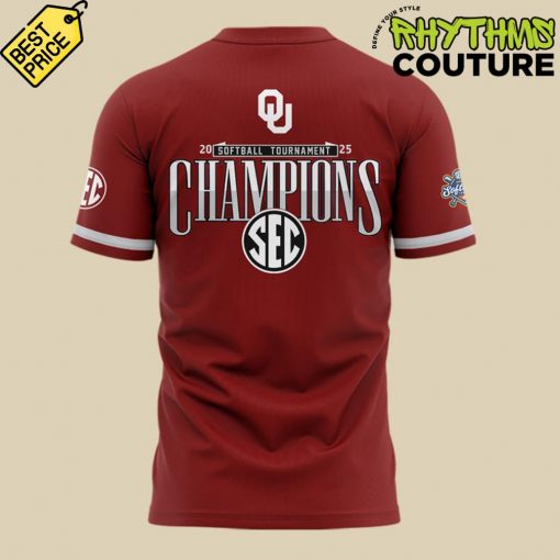 Oklahoma Sooners 2025 SEC Softball Conference Tournament Champions Tee