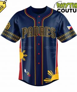 San Diego Padres Filipino Heritage Night 2025 Personalized Baseball Jersey