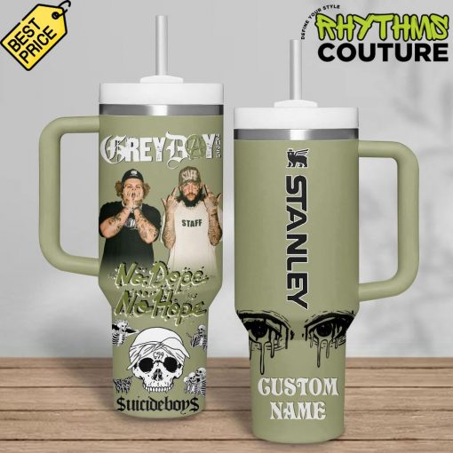 Suicideboys Grey Day “No Dope No Hope” Tumbler 40oz with Handle