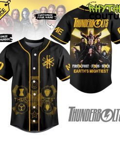 Thunderbolts Earths Mightiest Personalized Baseball Jersey