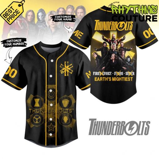 Thunderbolts Earths Mightiest Personalized Baseball Jersey