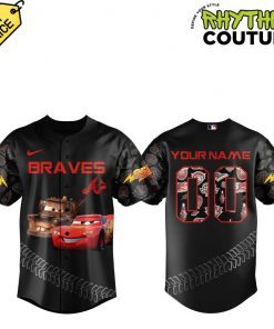 Atlanta Braves x Lightning McQueen Special Baseball Jersey