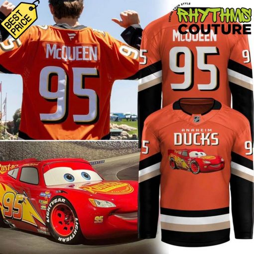 Anaheim Ducks x Lightning McQueen Special Edition Hockey Jersey