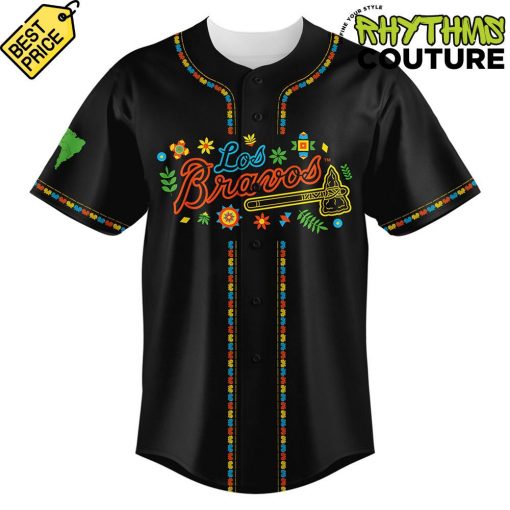 Atlanta Braves Los Bravos Night Custom Baseball Jersey