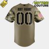 Augusta GreenJackets Military Appreciation Night 2025 Camo Baseball Jersey