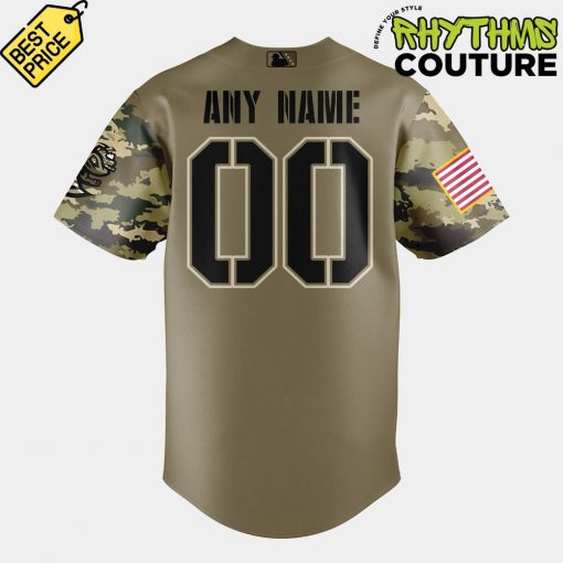 Augusta GreenJackets Military Appreciation Night 2025 Camo Baseball Jersey