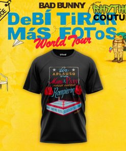 Bad Bunny DeBÍ TiRAR MáS FOToS Black Boxing Tee