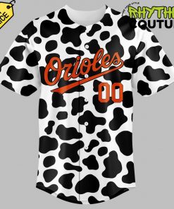 Baltimore Orioles Happy Cow Appreciation Day Custom Baseball Jersey