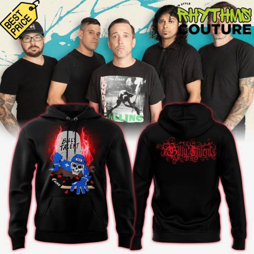 Billy Talent In Quebec Canada Tour 2025 Special Black Hoodie