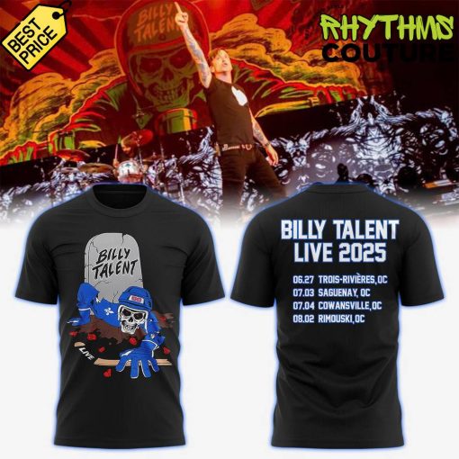 Billy Talent In Quebec Canada Tour 2025 T-Shirt