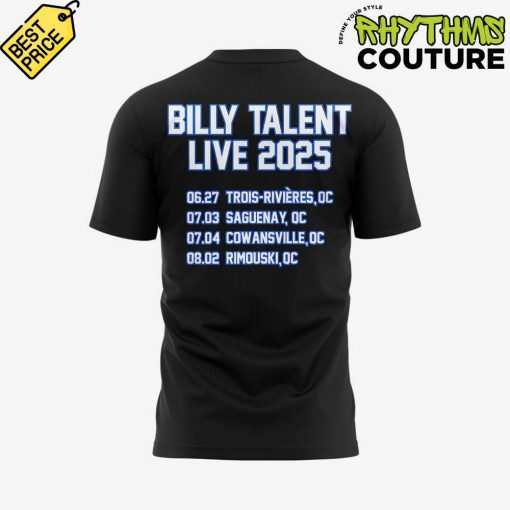 Billy Talent In Quebec Canada Tour 2025 T-Shirt