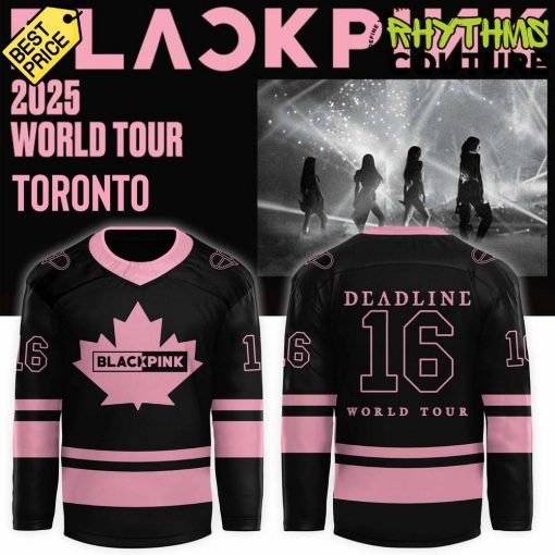 Blackpink 2025 World Tour Toronto Canada Special Edition Hockey Jersey