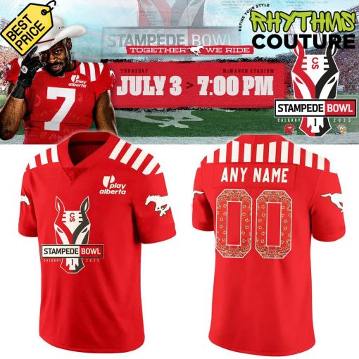 Calgary Stampeders x 2025 Stampede Bowl Special Football Jersey