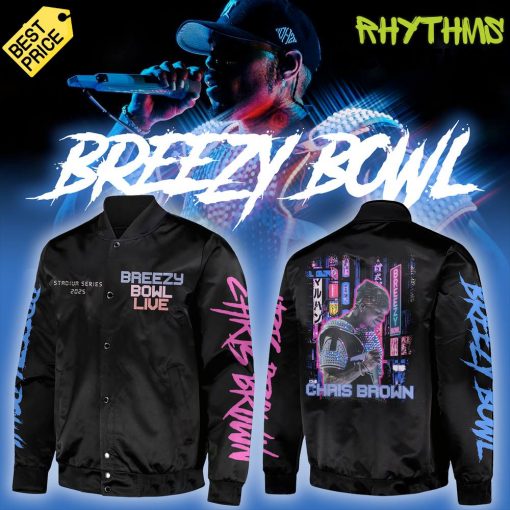 Chris Brown – BREEZY BOWL XX LIGHT BRIGHT Baseball Jacket