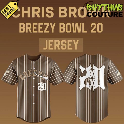 Chris Brown – Breezy Bowl 20 Baseball Jersey