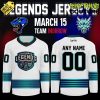 Columbus River Dragons “Legends Night” 2025 Hockey Jersey – White