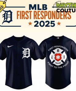Detroit Tigers First Responder Night 2025 Baseball Jersey
