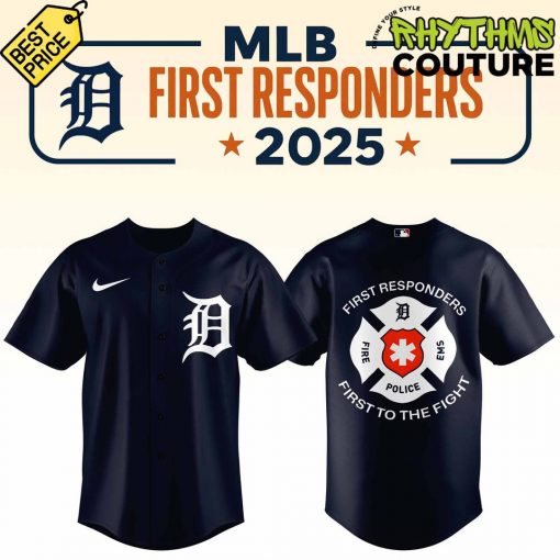 Detroit Tigers First Responder Night 2025 Baseball Jersey