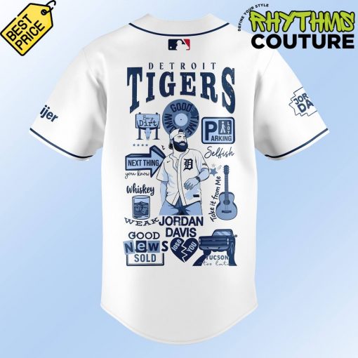 Detroit Tigers X Jordan Davis Music Special Baseball Jersey