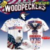 Fayetteville Woodpecker 4th of July USA Personalized Baseball Jersey