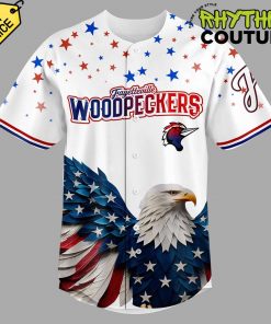 Fayetteville Woodpecker 4th of July USA Personalized Baseball Jersey