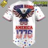 Fayetteville Woodpecker 4th of July USA Personalized Baseball Jersey