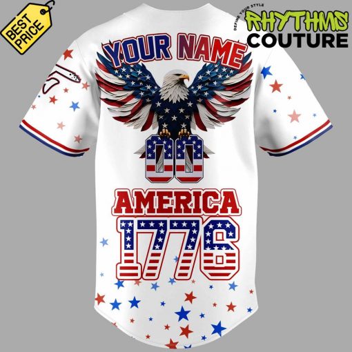 Fayetteville Woodpecker 4th of July USA Personalized Baseball Jersey
