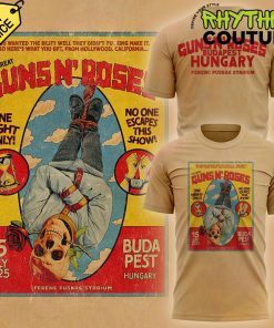 Guns n Rose World Tour at Budapest “Thank you for rockin’ with us” Tee