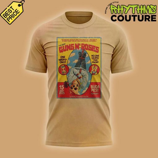 Guns n Rose World Tour at Budapest “Thank you for rockin’ with us” Tee