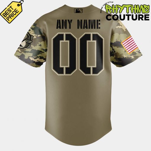 Gwinnett Stripers Military Appreciation Night 2025 Camo Baseball Jersey