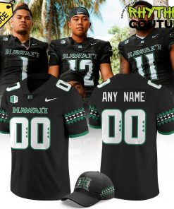 Hawaii Rainbow Warriors Special New Custom Football Jersey – Black