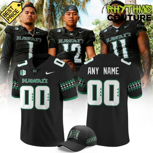 Hawaii Rainbow Warriors Special New Custom Football Jersey – Black