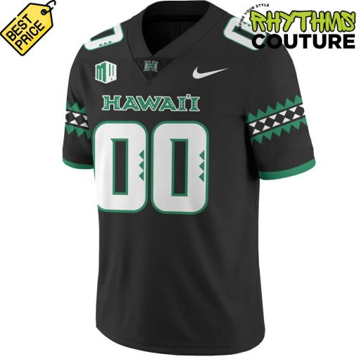Hawaii Rainbow Warriors Special New Custom Football Jersey – Black
