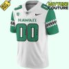Hawaii Rainbow Warriors Special New Custom Football Jersey White