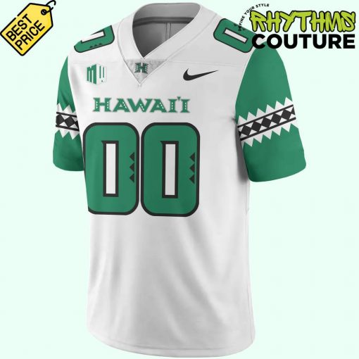 Hawaii Rainbow Warriors Special New Custom Football Jersey – White
