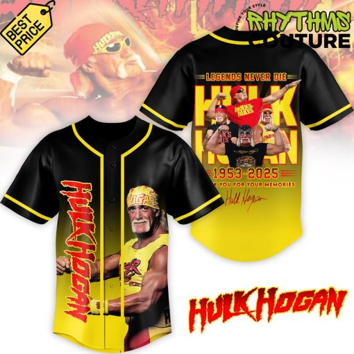 Hulk Hogan “Thank you for the Memories” Special Baseball Jersey