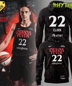 Indiana Fever #22 Caitlin Clark x Stranger Things Hoodie